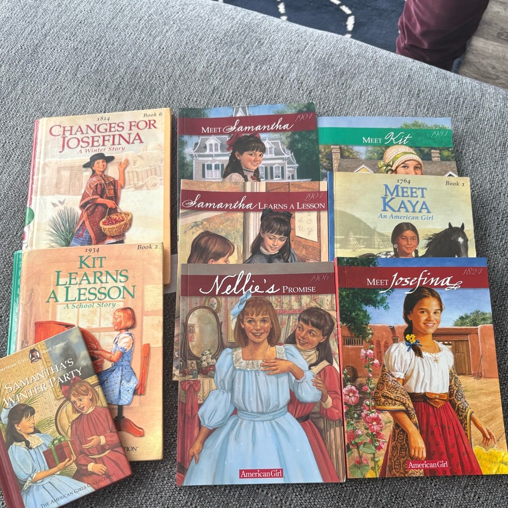Lot of 9 American Girl Doll Books